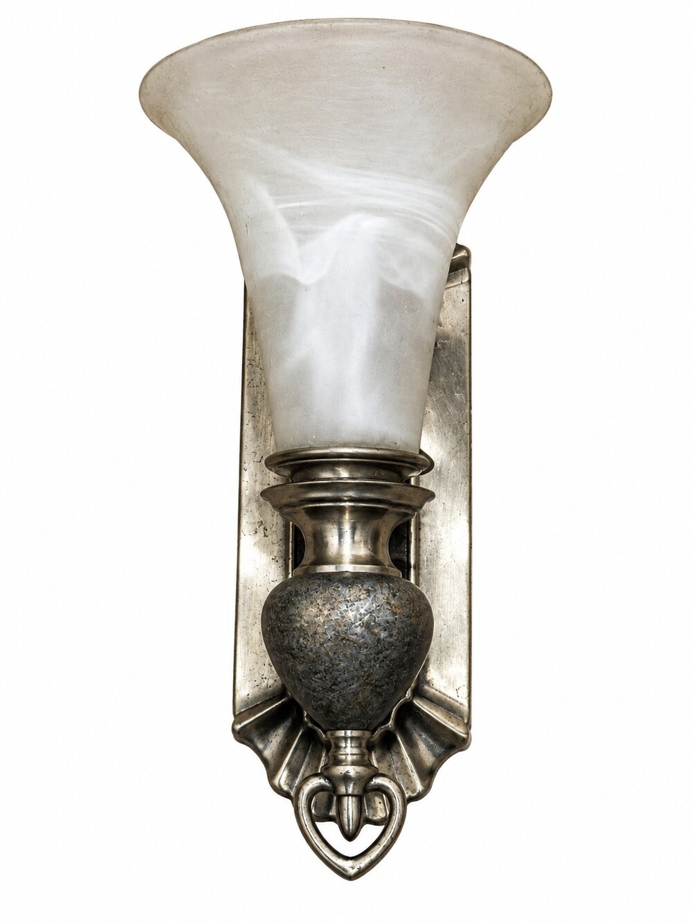 Kichler Wall Sconce Frosted Glass Metal Tuscan Gold Neo Classical English Style